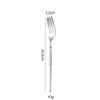 Saint Flag Star Diamond 304 Stainless Steel Cutlery Set - Steak Knife, Fork & Spoon with Thickened Dessert Fork & Spoon