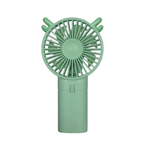 Handheld Fan Cartoon Cat Ear Design Adjustable Wind Speeds Battery Operated Pocket Fan Quiet Low-Noise Motor Cooling Fan