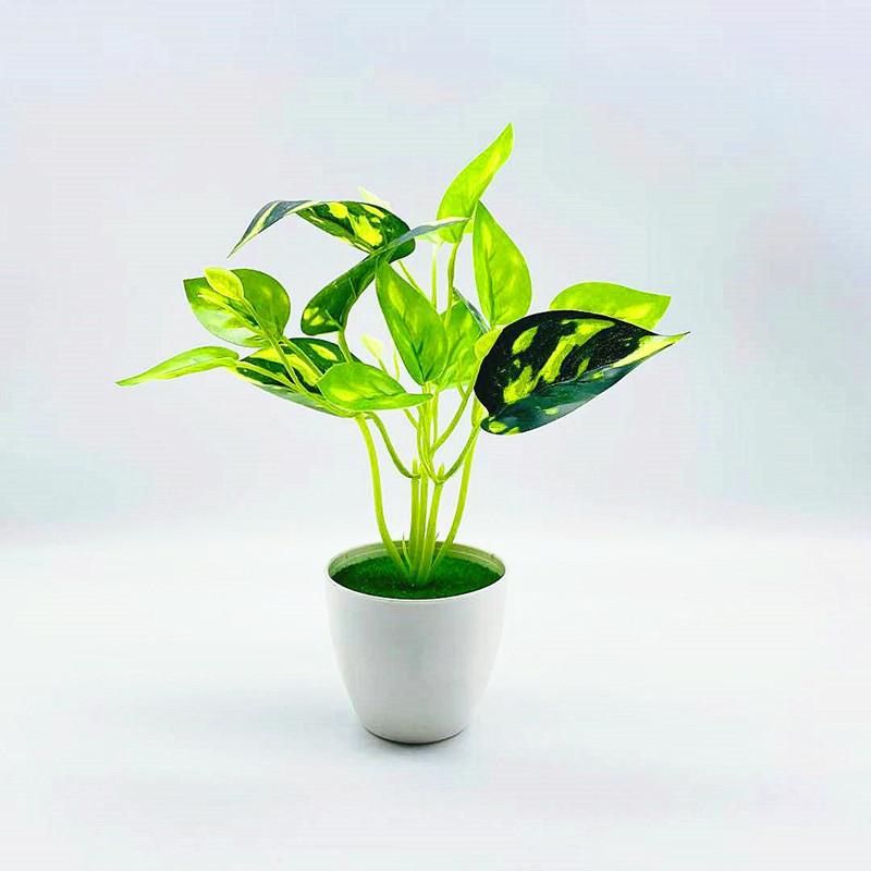 Epipremnum Artificial Aureum Perilla Frutescens Potted Plant For Decor Indoor