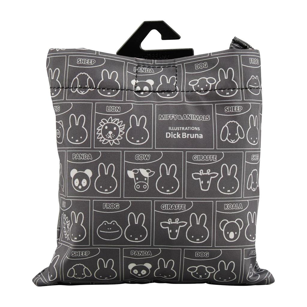 Sifre Miffy Foldable Eco Size Miffy Animals Women's Cooler/Insulated Bag, B295, Gray, &