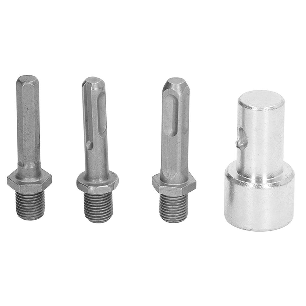 Bohradapter 1 auf 3 Bohradapter Kohlenstoffstahl Rundfutter 2 Zapfen 2 Schlitze Gartenbohrer