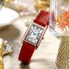 Creative Two And A Half Hand Watch Retro Style Versatile Quartz Women'S Watch Small Square Plate Belt Women'S Watch