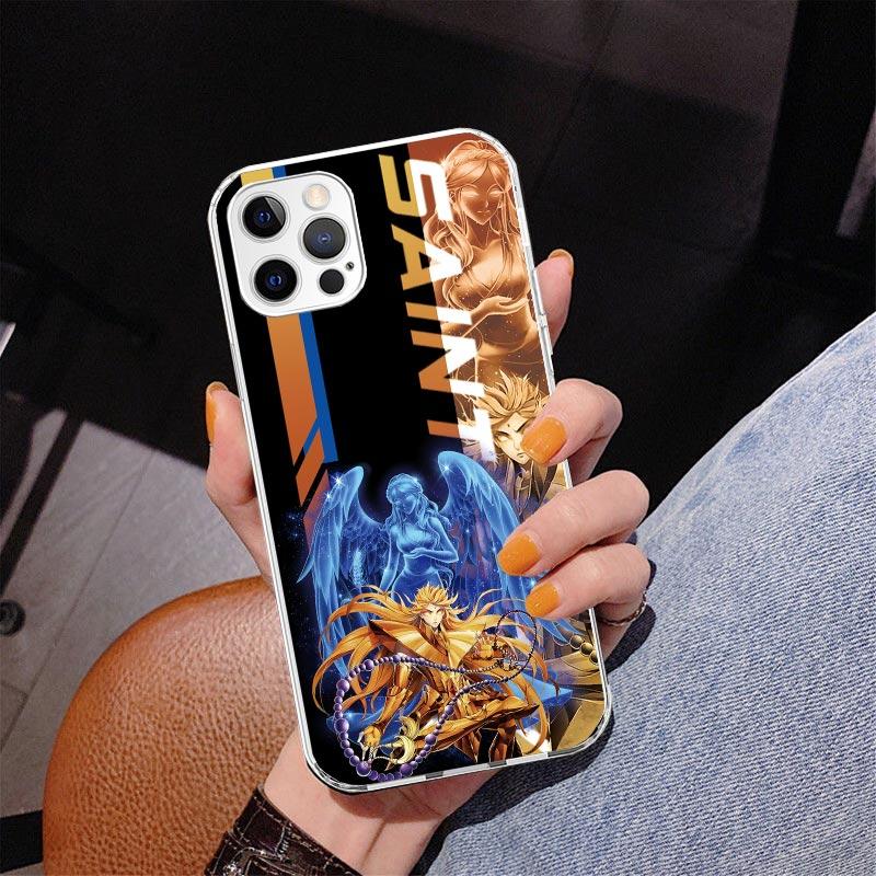 Anime Saint-Seiya Phone Case For iPhone 17 Air 16 Pro Max 16E 15 + 14 Plus 11 12 13 Mini 7 8 SE Gift Print Cover Fundas 16 Pro M