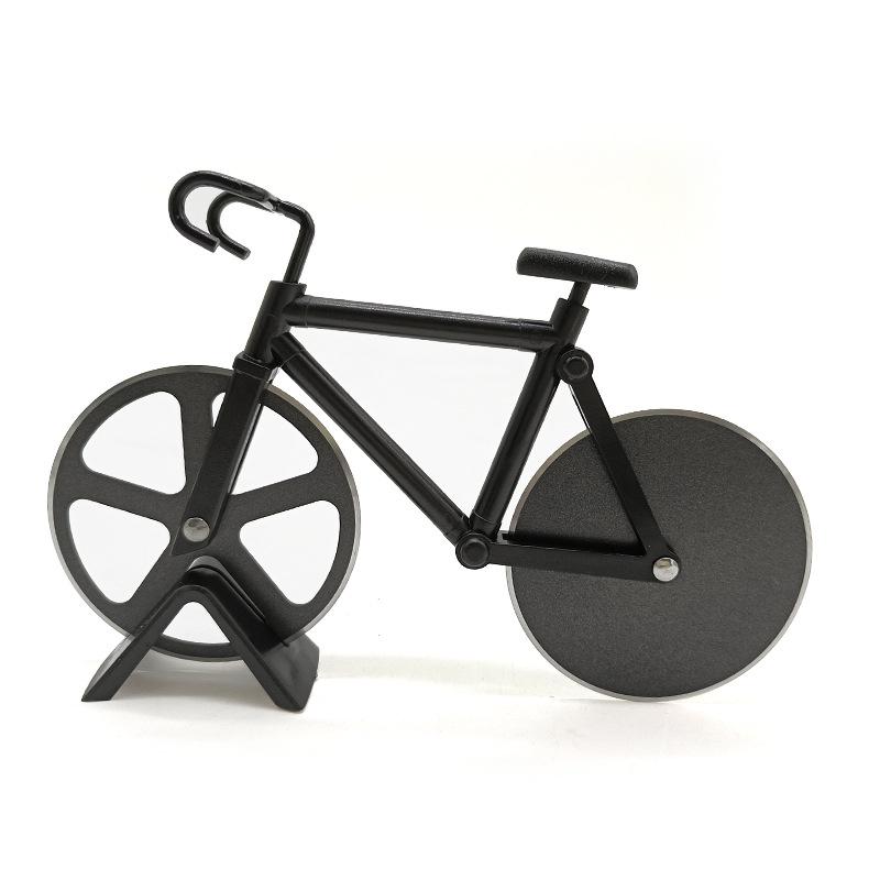 In-Stock Bicycle-Shaped Stainless Steel Double Wheel Pizza Cutter