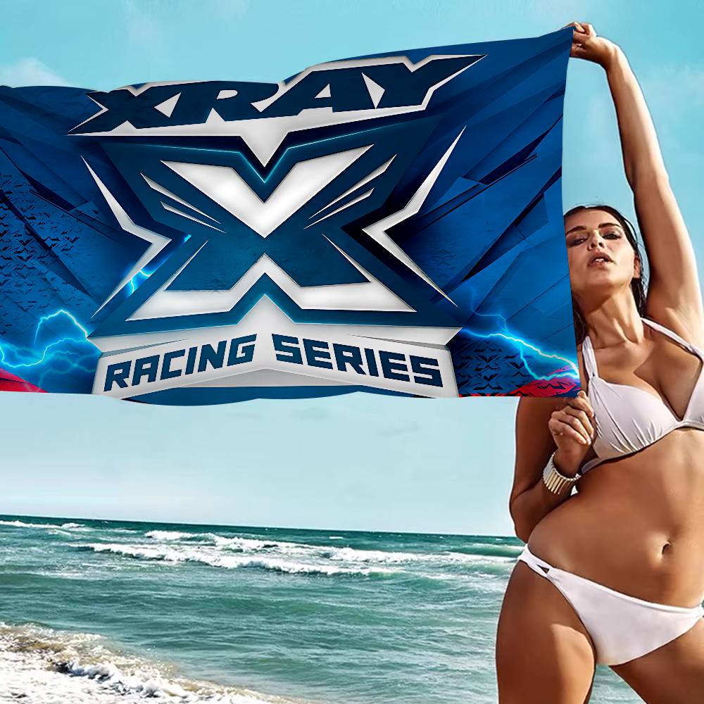 X-XRAY-Y Racing Car Bath Towel Microfiber Soft Water Absorbing Breathable For Girl Kids Decorative Cartoon Beach Towel