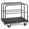 Gipskarton-Wagen Dolly, 816 kg Tragfähigkeit, 2-in-1 Stahlplatten-Transportwagen mit 12,5 mm Lenkrollen, 91,4 x 61 cm Plattformwagen mit 4 Seitengriffen