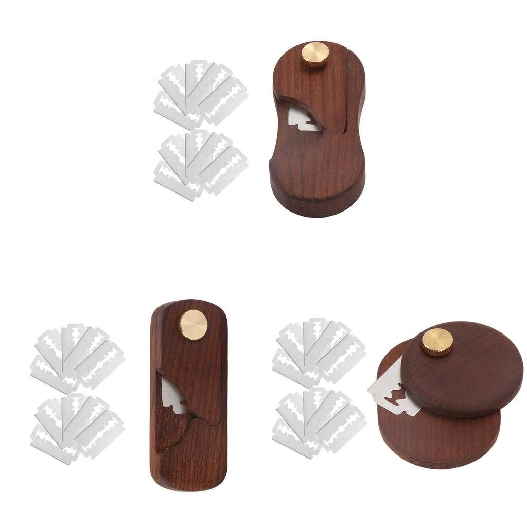 Holz French Baguette Brotschneidewerkzeug mit Edelstahlklingen zum Backen und Teigschneiden