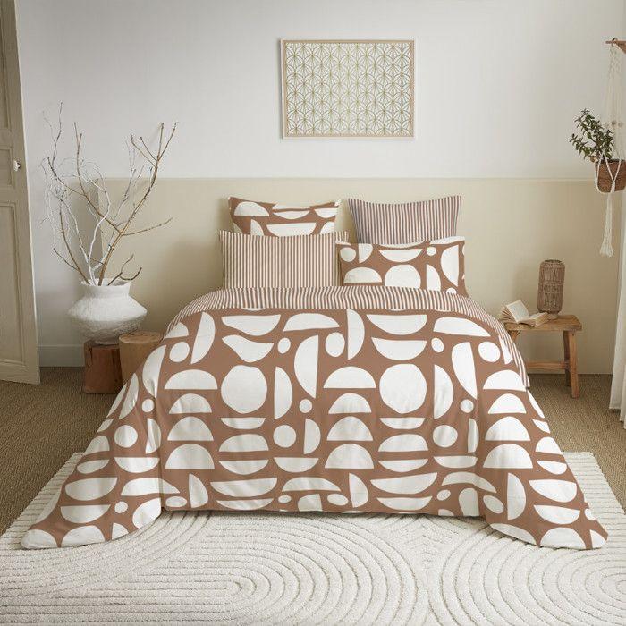 Complete Reversible Duvet Cover Pack for Bed 140 X 190 Cm Mykonos Siena