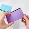 Simple, Thick and Tearable Multifunctional Coil This Candy-colored Horizontal Line Student Portable Notebook Message Index Card