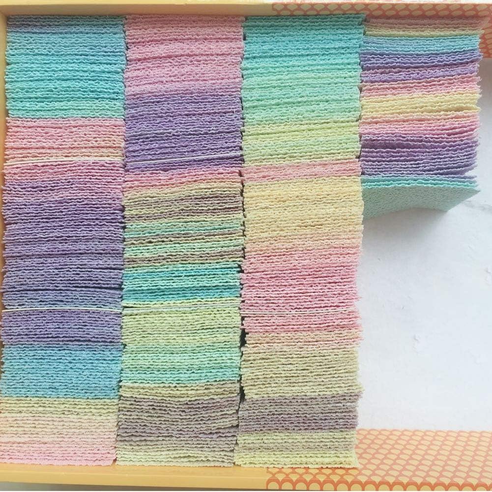 

Chirimen Gradient Colorful Hair Handmade Crafts Tsumami-zaiku Fabric, Pre-Cut, Colors, Rainbow, Ornaments, DIY, (100 Sheets, 3cm)