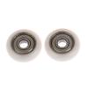 2 stk 6*25*7Mm Sfærisk overflate Gummibelagt Lagerhjul Pom Innpakket Lagerhjul Plastlagerhjul Møbelbeslag
