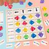 Children's Wooden Montessori Toys Kids Logical Thinking Training Direction Color Cognition Educational Battle Battle Board Game