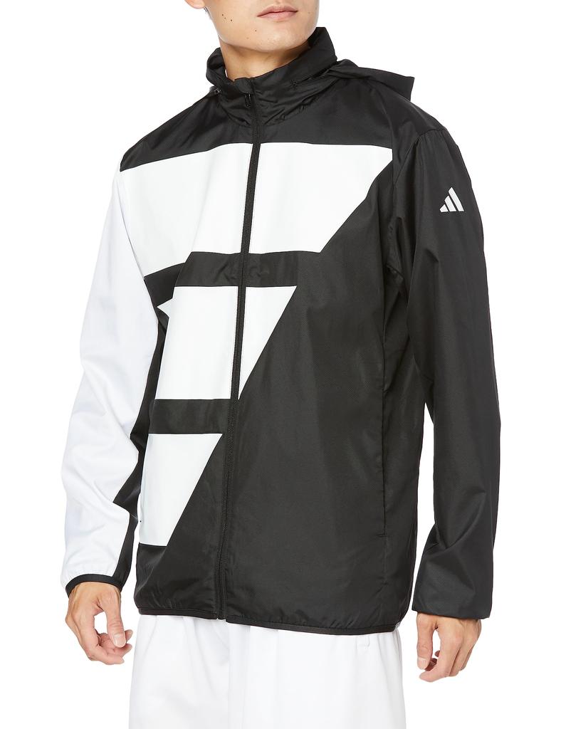 Adidas HBB75 Teamwear Woven Tennis Men's Jacket, Black/White (IK6094)