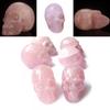 Modern Pink Skull Sculpture Handmade Art Piece For Display Collection Gift Giving