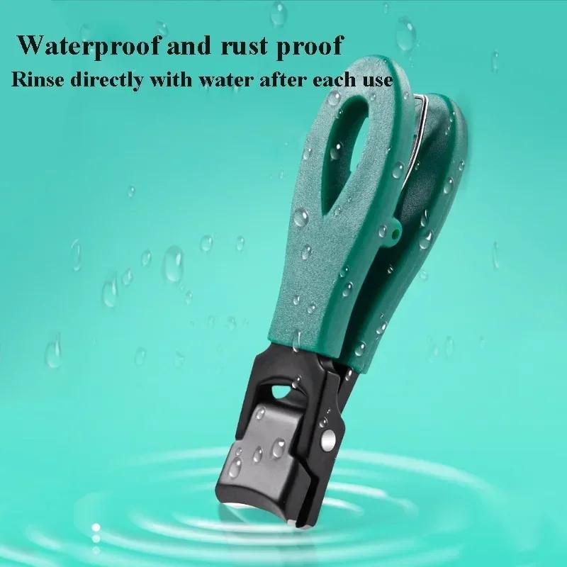 Ultra Sharp Nail Clipper Stainless Steel Wide Jaw Opening Anti Splash Toe Fingernail Trimmers Nail Cutter Manicure Pedicure Tool