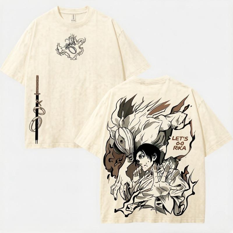 Okkotsu Yuta Jujutsu Kaisen Anime T-Shirt Vintage T-Shirt Herrenbekleidung Kurzarm Hohe Qualität Baumwolle T-Shirts Herrenbekleidung