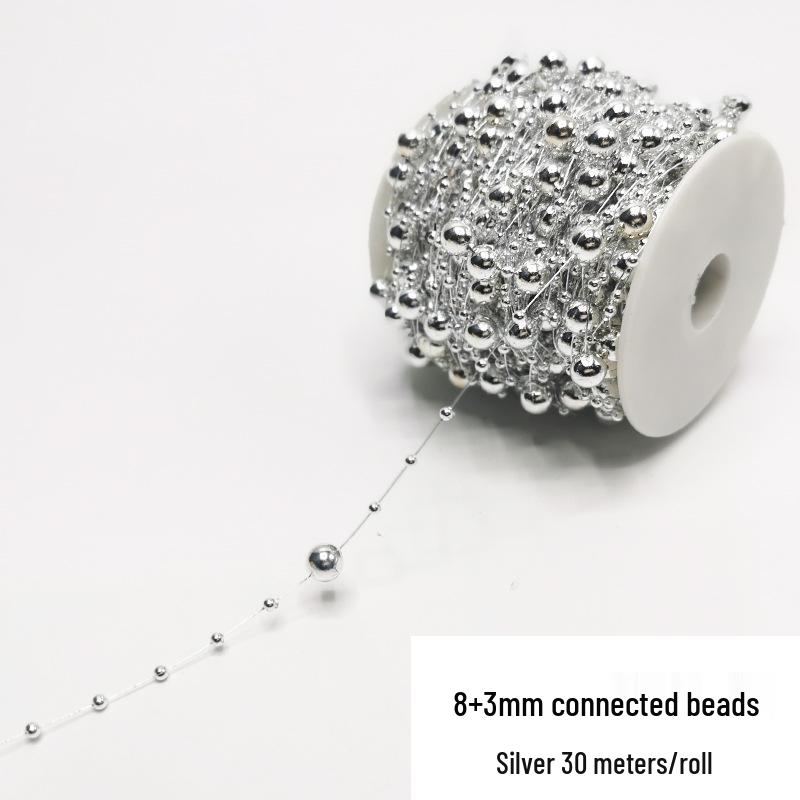 Double-Line Pearl Sunflower Snowflake Beads DIY Decoration