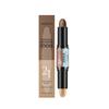 Natürliche Farbe + Helle Kaffeefarbe 2-in-1 Kontur- und Highlight-Stift, Praktisches Doppelseitiges Design Zum Konturieren Des Highlight-Stifts