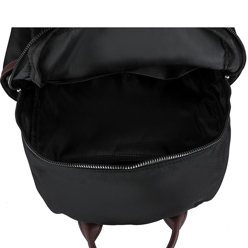 Solid Color Backpack Women's Large Capacity Lightweight Backpack Student Schoolbag