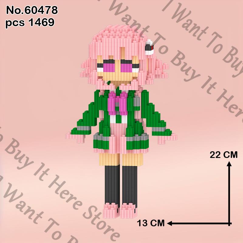 Anime Danganronpa Nanami ChiaKi Kokichi Oma Cosplay Piece Together Accessory Garage Kits Ornament Figurine Model Toys Mascot