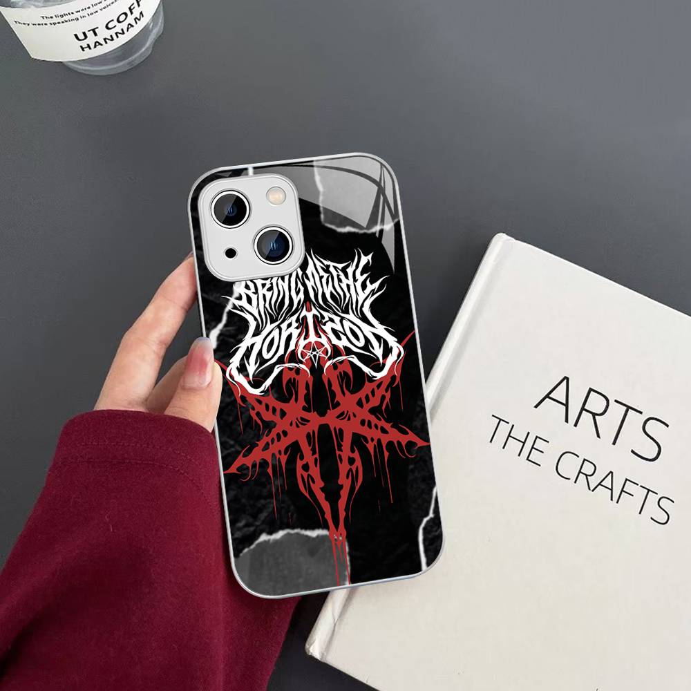 B-Bring M-Me The B-BMTH H-Horizon For IPhone 14 13 12 Mini 11 Pro XS Max X XR 14 Plus Tempered Glass Cover