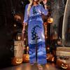 Women's Casual Round Neck Loose Fit Three-Quarter Sleeve Top and Pants Set for Everyday Wear