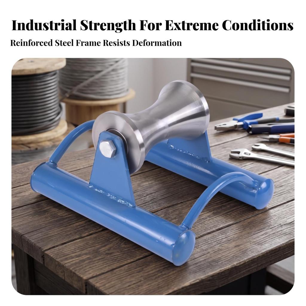 Straight-Run Cable Pulley Heavy-Duty with Steel Frame Compact