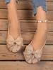 Plus Size Lightweight Women's Driving Shoes - 2026 Spring/Autumn Bow Flats