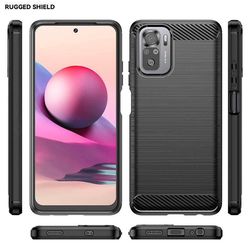 For Poco M5S Case Cover Xiaomi Poco M5S Capas New Carbon Fiber Shockproof Soft TPU Cover Poco F3 X3 X4 Pro M3 M4 M5 M5S Fundas