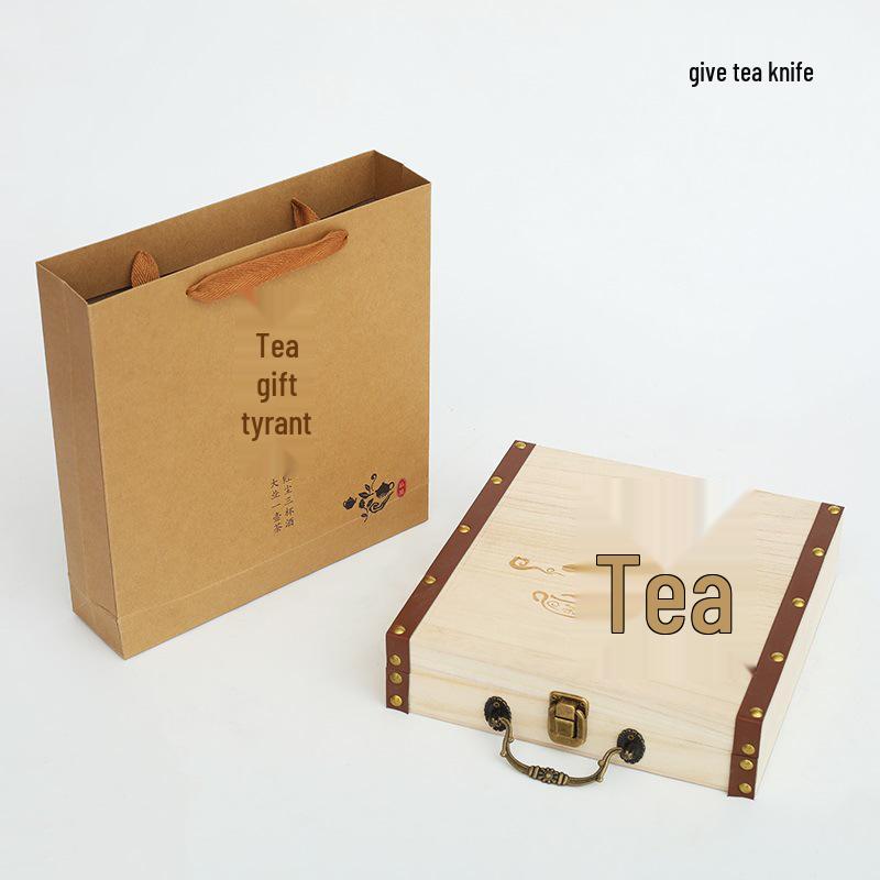 357g Solid Wood Pu-erh Tea Cake Storage Box - Universal Single Cake Gift Packaging