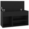 Schuhschrank Schuhwickelhocker mit Klappenablage, offene Trennwand Display Aufbewahrung Schuhwickelhocker, 80x30x45 cm