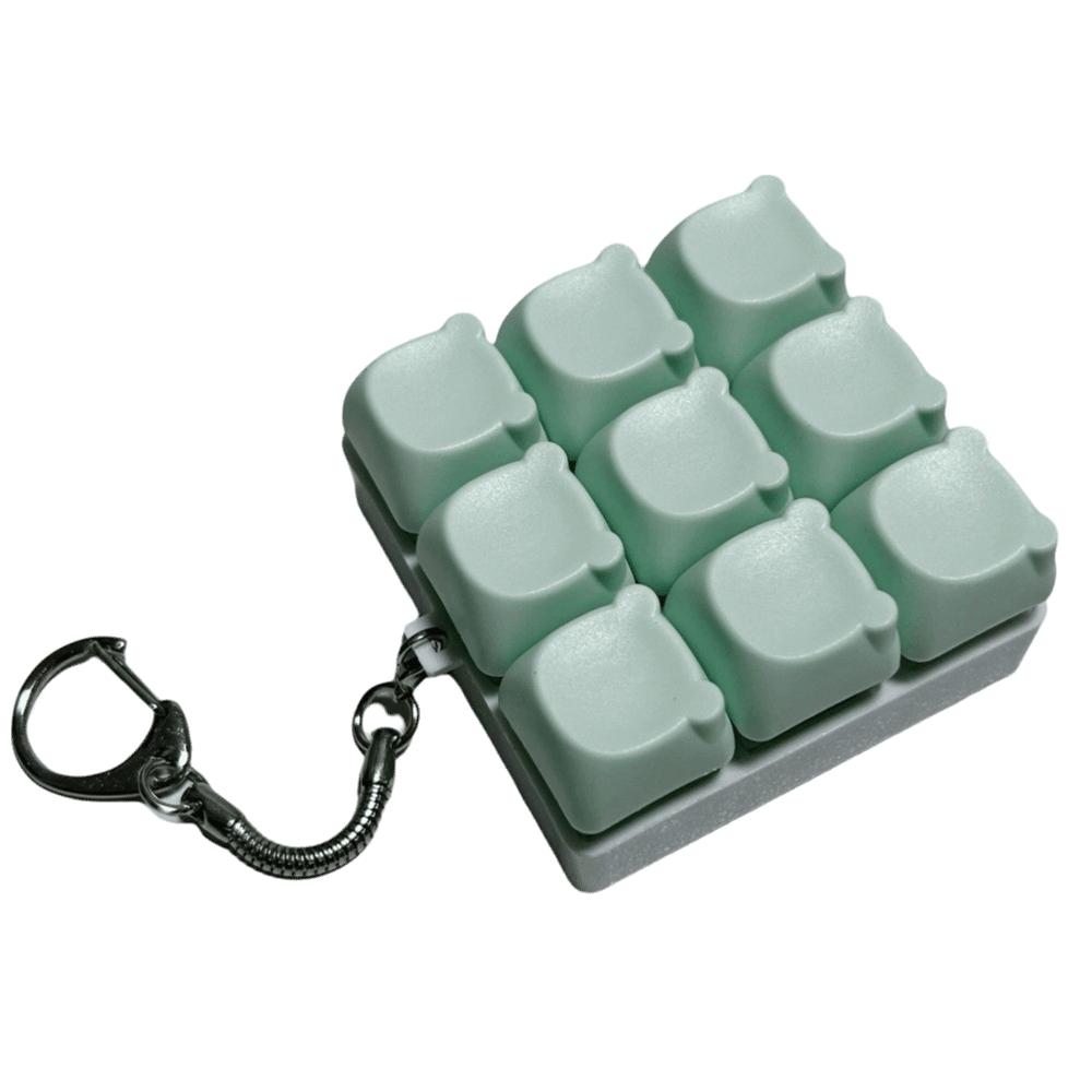 9 Keys Finger Keyboard Cap Keys Button Clicker Toy New Fidget Keychain  Pass The Time