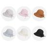 Summer Outdoor Travel Sun Protection Hat Women's Bow Fisherman Hat Big Brim Basin Hat