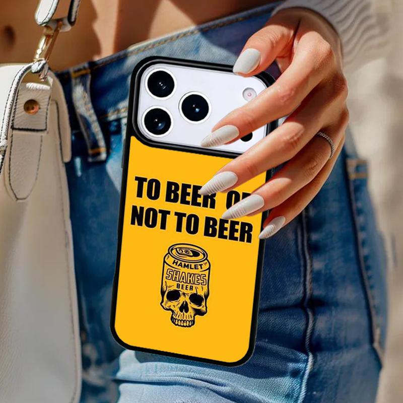 Beer Alcohol Phone Case For iPhone 17 Air 14 15 13 12 Max Cover For Apple 14 15 16 16e 11 Pro Max Plus Coque