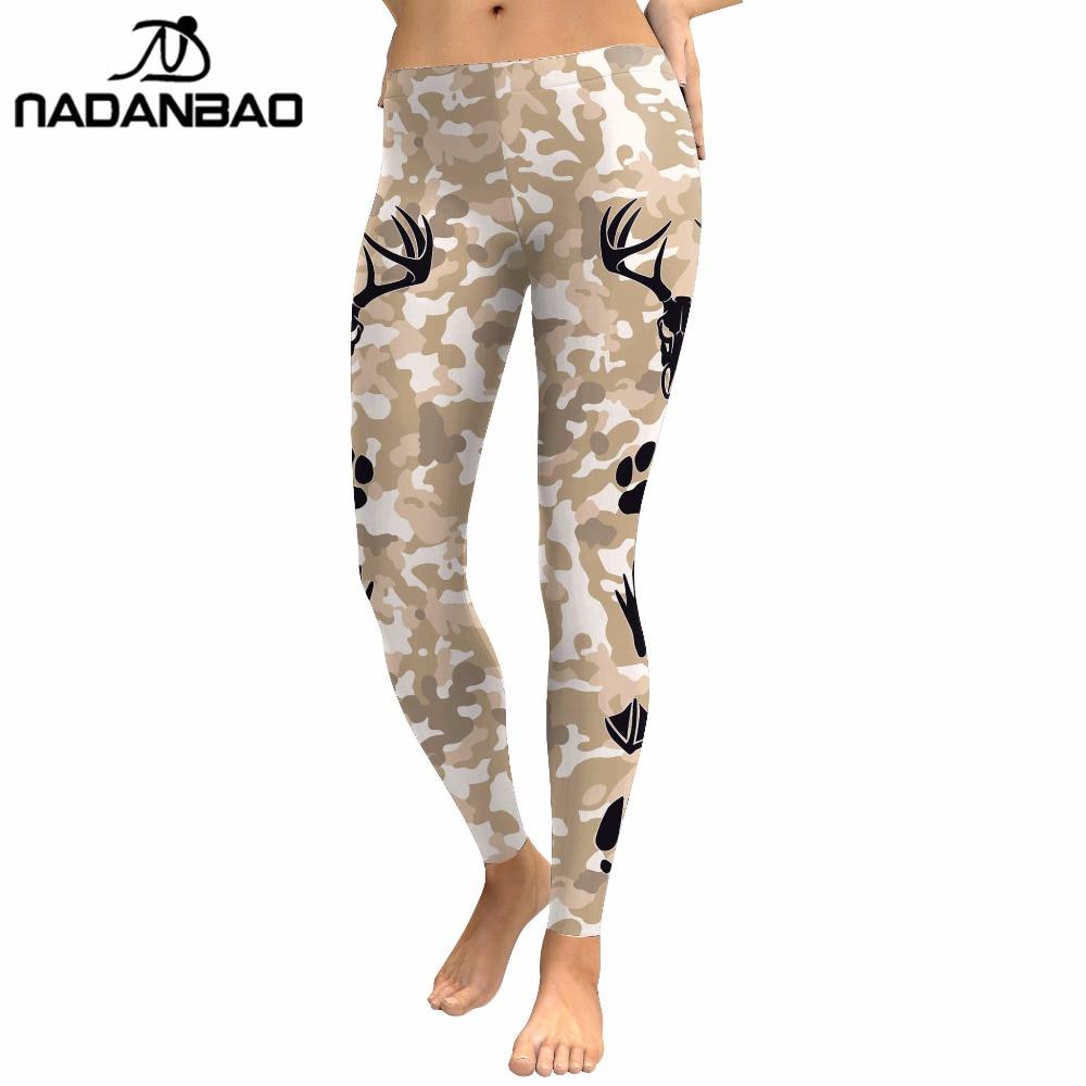 Buy NADANBAO Hunt Festival Women Leggings Elk Digital Print Leggins