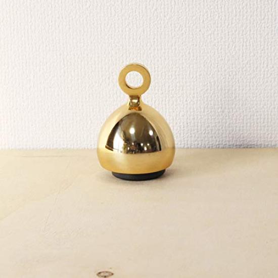 Rei Glockenförmiges Orin, Niedliches Schüttel-zum-Klingen Mini-Orin, Buddhistisches Altarzubehör, Großartig für Haustiergedenken (Gold)