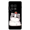 Black Silicone Case For OnePlus 13 5G Case Cartoon Cat Soft Back Cover For OnePlus Ace5 5G Ace 5 Pro 13R Phone Case Shell Coque