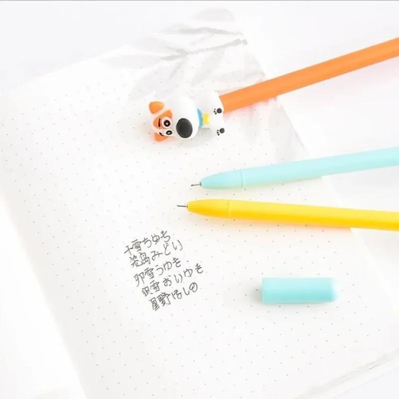 Cute Gentleman Dog Gel Pen Ink Pen Promotional Gift Stationery School and Office Supplies Random Colors