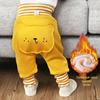 Baby Plush High-Waist Warm Pants for Boys and Girls - Autumn and Winter Belly Protection