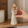 Resin Home Decor Mother And Daughter Hugging Ornament, Hand-painted Statue, Sentimental Keepsake Tabletop Faceless Figurine for Mother's Day Birthday