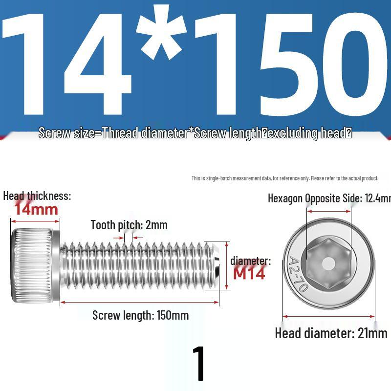 304 Stainless Steel Hex Socket Cap Screw with Extended Thread