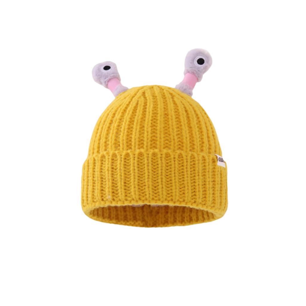 Winter Light-up Antenna Baby Knitted Hat, Cute Cartoon Knitted Cap, Windproof Baby Hat For Children And Infants