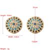 Women's Hoop Earring Bohemian O Shaped Creative Rice Beads Exaggerated Accessories Earrings