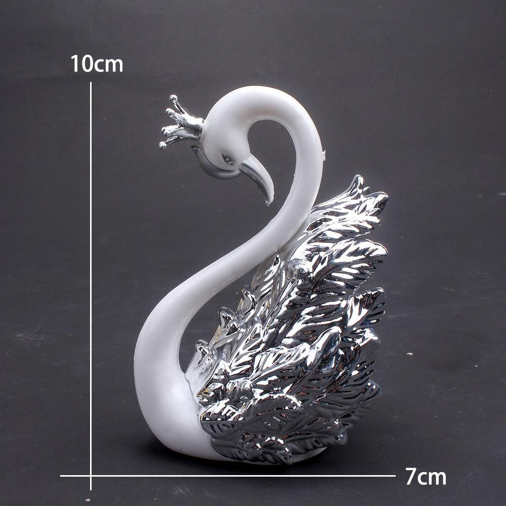 Mini Cigno Coppia Modello Figurina Da Collezione Interno Auto Decorazione Torta Nuziale Regalo di Nozze per Ospite Accessori per la Casa