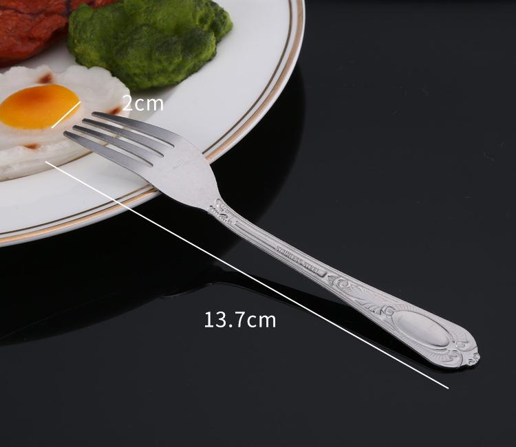 Stainless Steel Cutlery Set: Soup Spoons & Dessert Forks for Restaurants & Homes