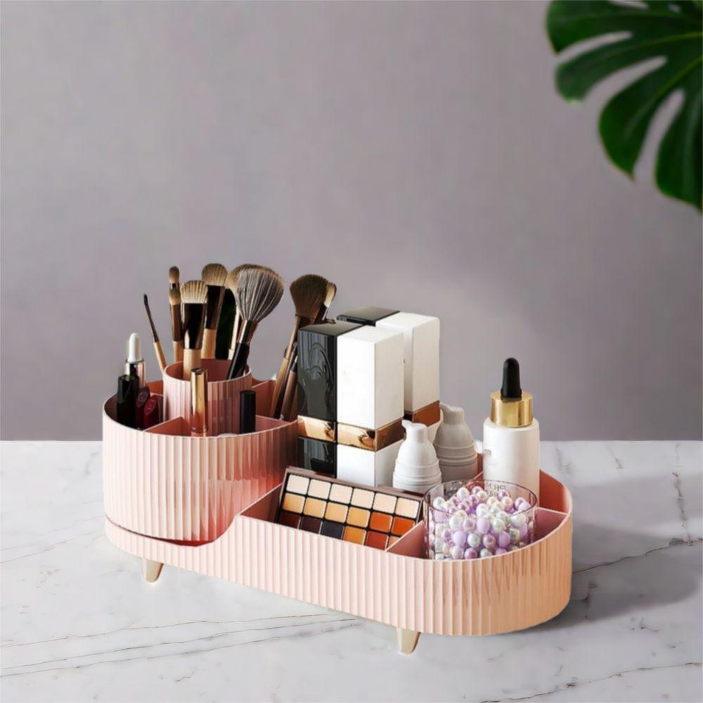 Anti-slip Cosmetic Display Case Large Capacity Makeup Organizer  Vanity