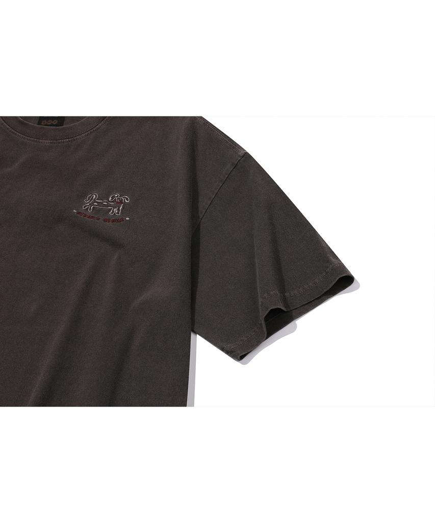CPGN STUDIO Garden Piece Pigment Short Sleeve Tee Brown