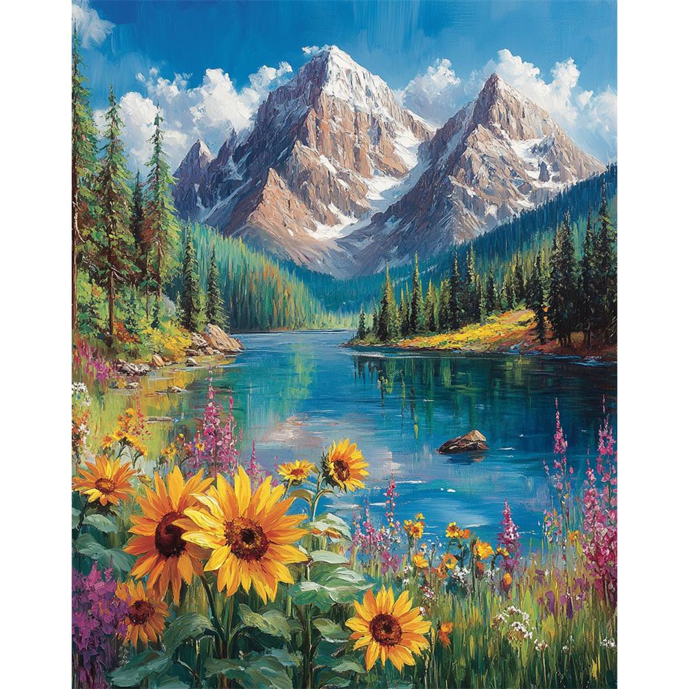 Diamond Painting 5D Diamond Mosaic Landscape Scenery Kits Embroidery Diamond Art Kit Needle Arts Craft Home Decoration