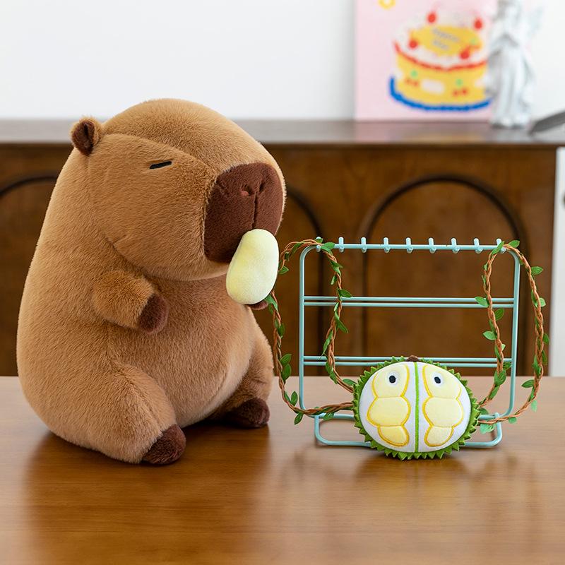 Creative Durian Capybara Plush Toy Doll for Festivals