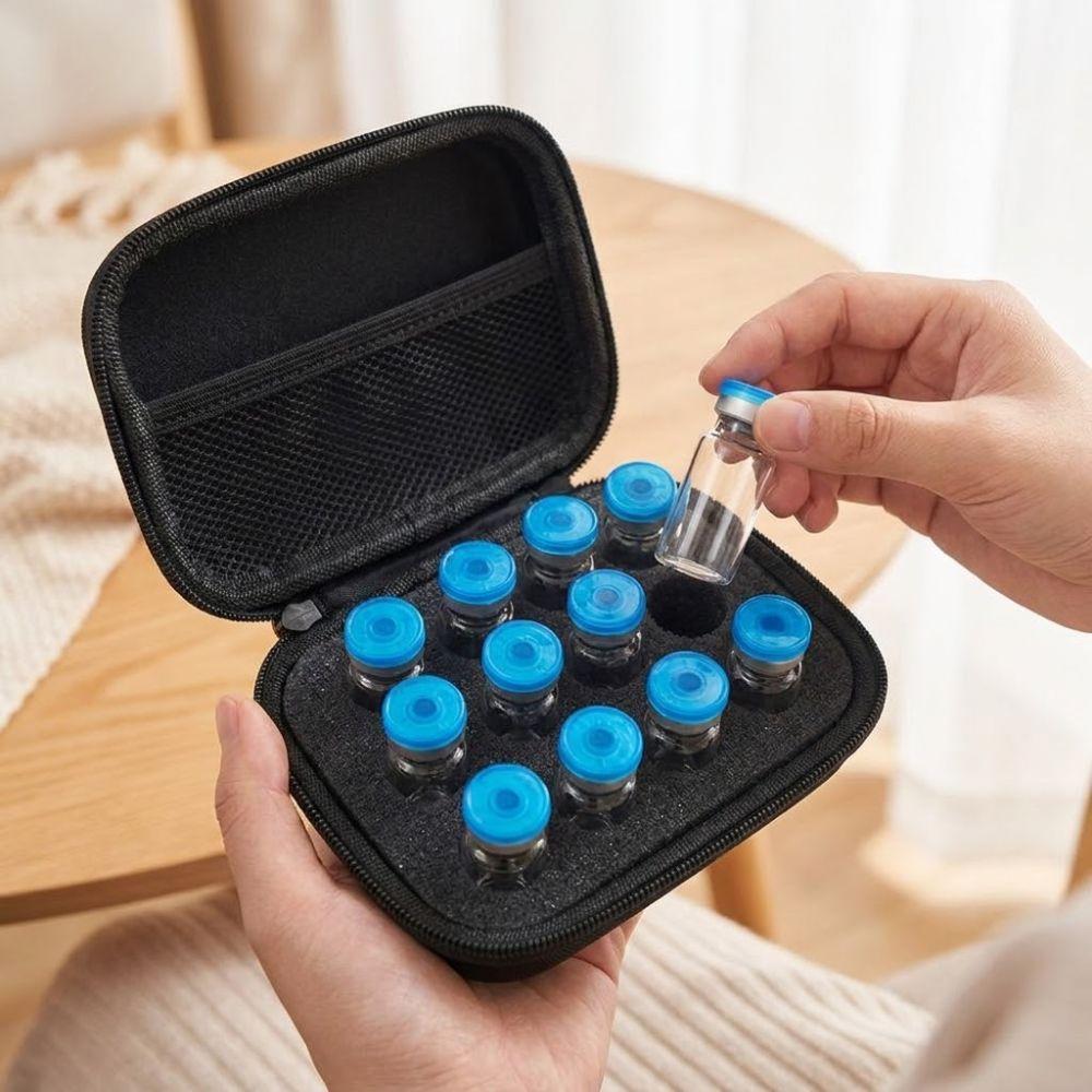 Zippers Closure Insulin Vial Storage Case 1-3ML Insulin Cooling Bag Medicine Storage